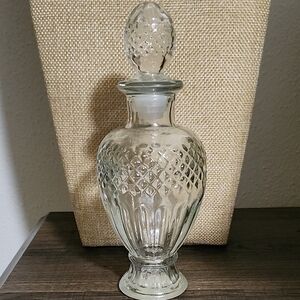 Avon Clear Glass Vase with Stopper
